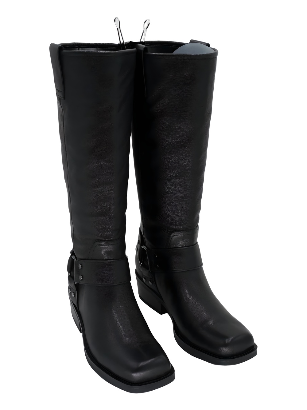 Nine West Fawsta Tall Boots Black Leather Size 9.5M